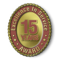 Excellence in Service - 15 Year Award